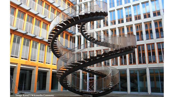 Umschreibung - Stairway to Nowhere - 29 Ganghoferstra&szlig;e, Munich, Germany