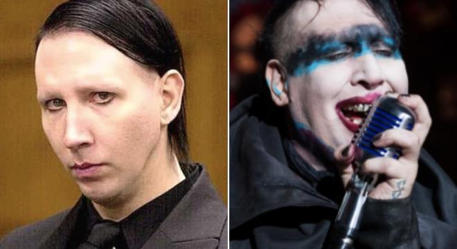 Marilyn Manson sem maquiagem