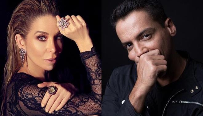 Danielle Winits e Leo Dias