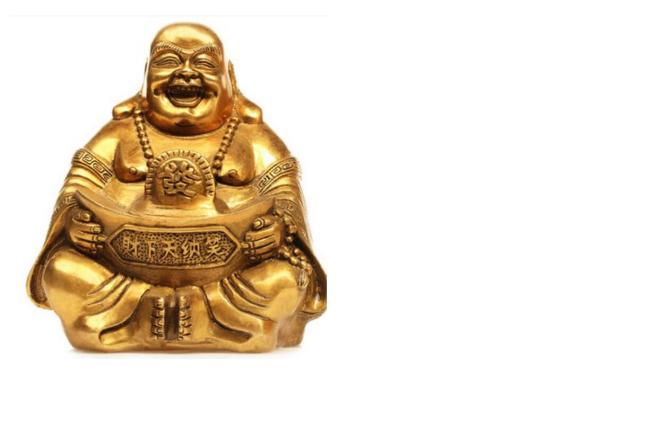 Buda con cara sonriente