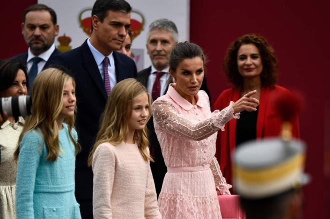 El presidente S&aacute;nchez y la reina Letizia