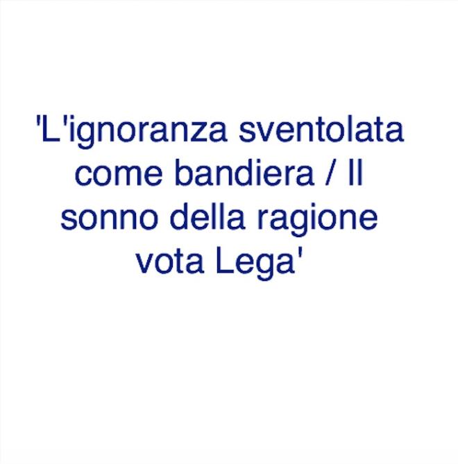 Una rima a sfondo politico 