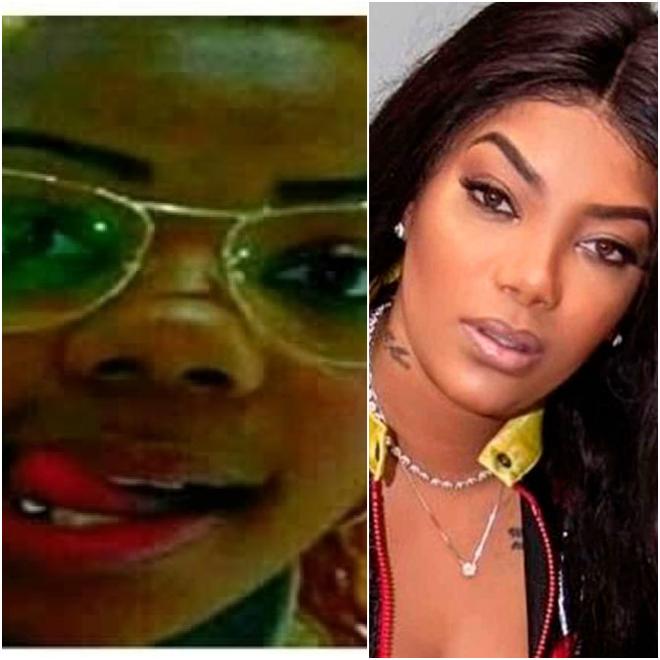 Ludmilla na &eacute;poca de MC e atualmente