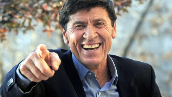 Il cantante italiano Gianni Morandi
