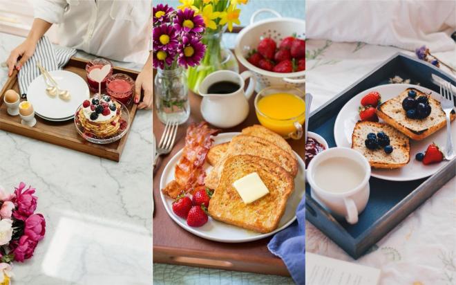 Desayuno rom&aacute;ntico casero