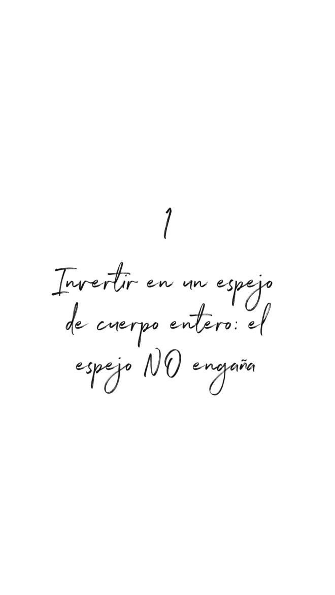 Invertir en un espejo de cuerpo entero