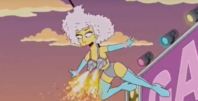 Lady Gaga se apresentando no Super Bowl