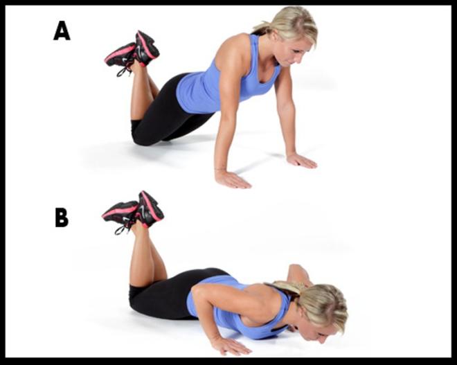 Push up con rodillas