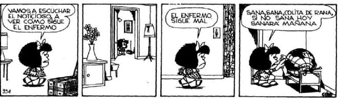 Mafalda y su preocupaci&oacute;n por el Planeta Tierra