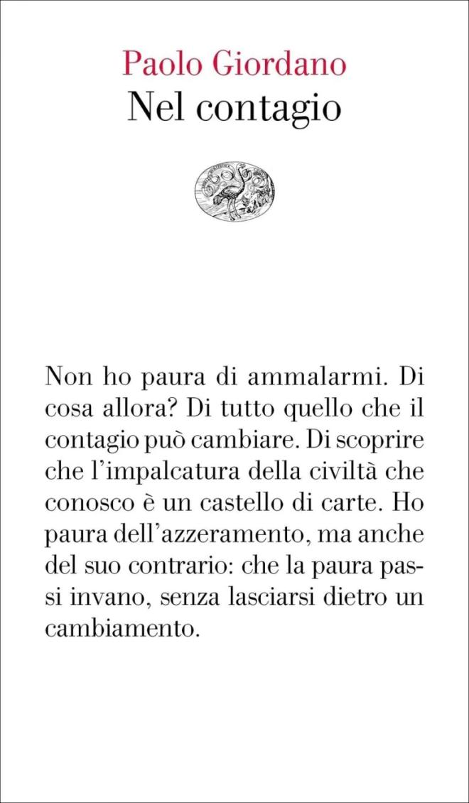 'Nel contagio' di Paolo Giordano