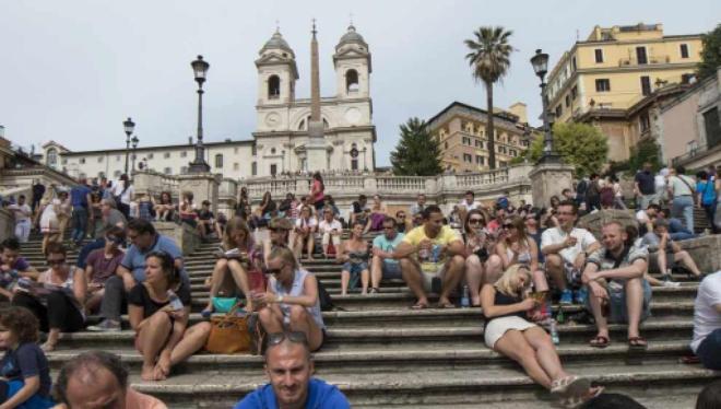 La scalinata di Piazza di Spagna
