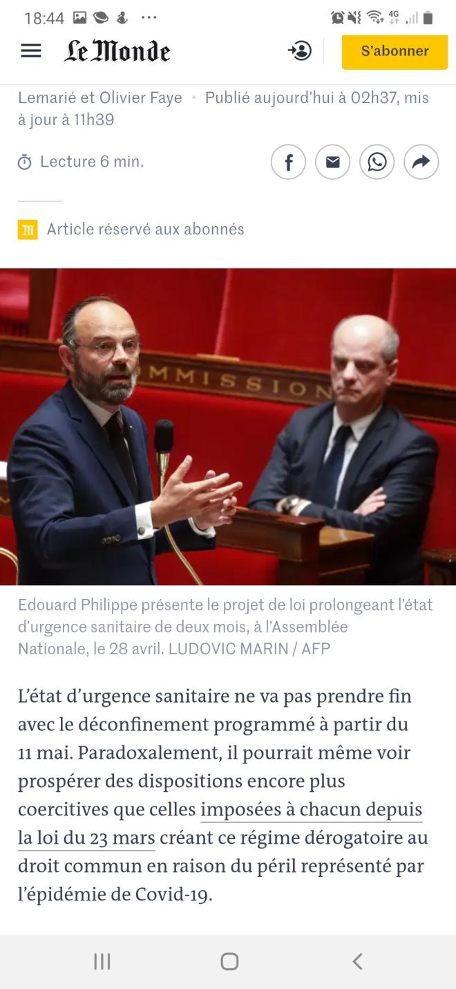 Isolement des malades non contraint