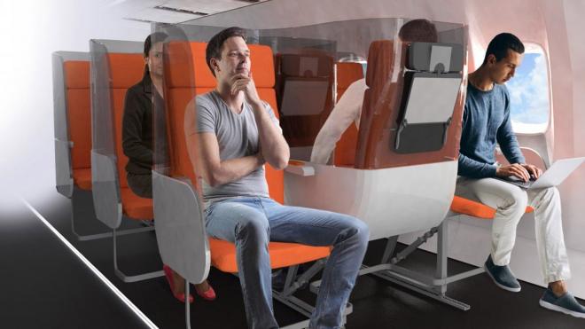 Asientos yin-yang para un vuelo seguro