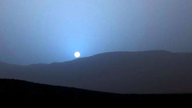 Il tramonto blu