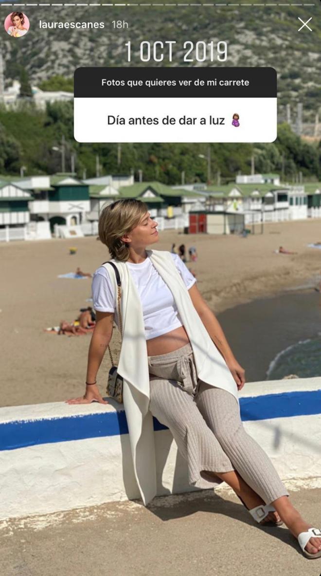 Foto antes de dar a luz