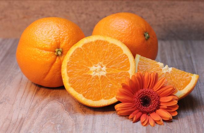 Laranja pela vitamina C
