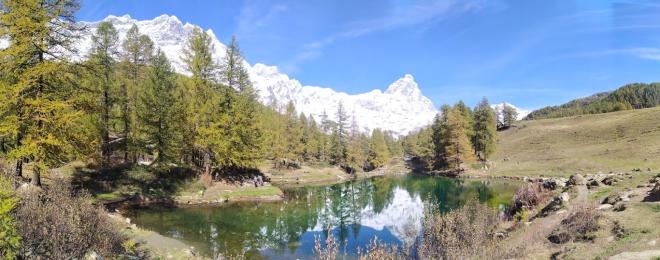 Lago Blu, lo specchio del Cervino
