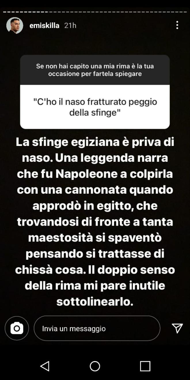 "Ho il naso fratturato peggio della Sfinge"