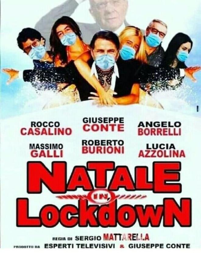 Giuseppe Conte in un film di Natale