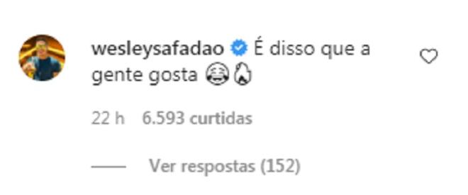 Wesley Safad&atilde;o