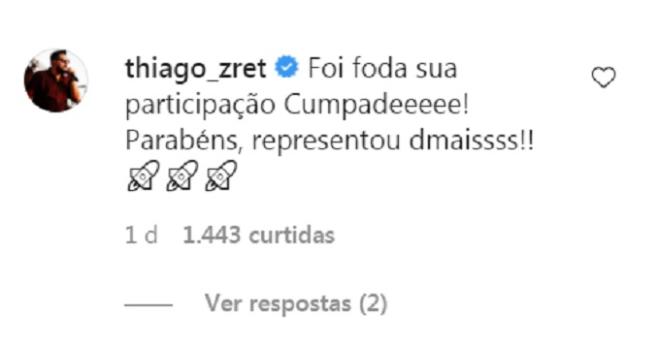 Thiago, da dupla com Z&eacute; Ricardo