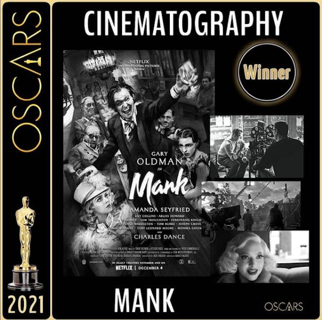 Mejor fotograf&iacute;a: Mank