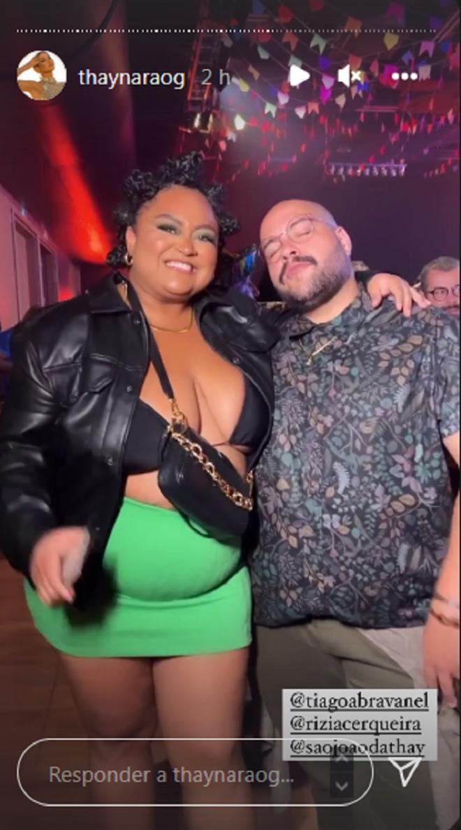 R&iacute;zia e Tiago Abravanel