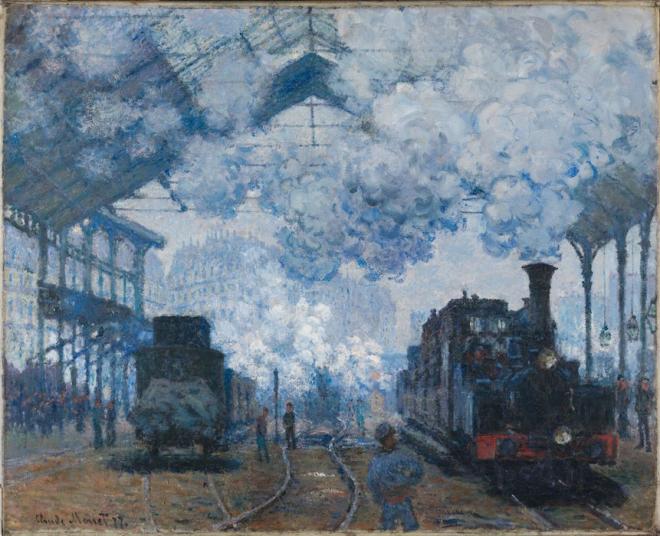 La Gare Saint-Lazare, la linea Auteuil 1877