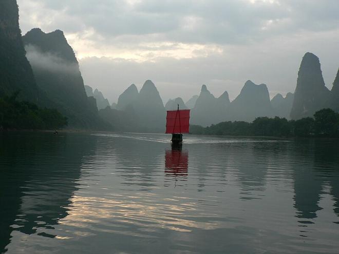 O Rio Li em Guilin