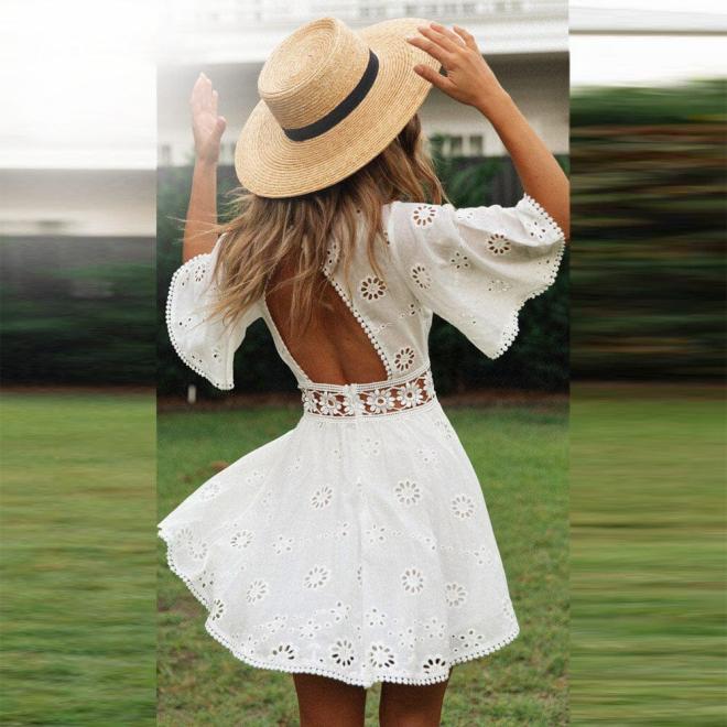 Mini dress white 