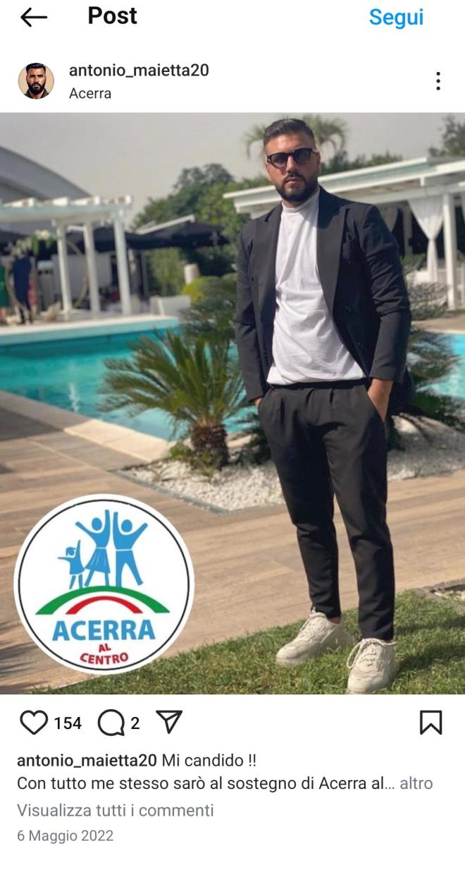 Si &egrave; candidato in politica ad Acerra