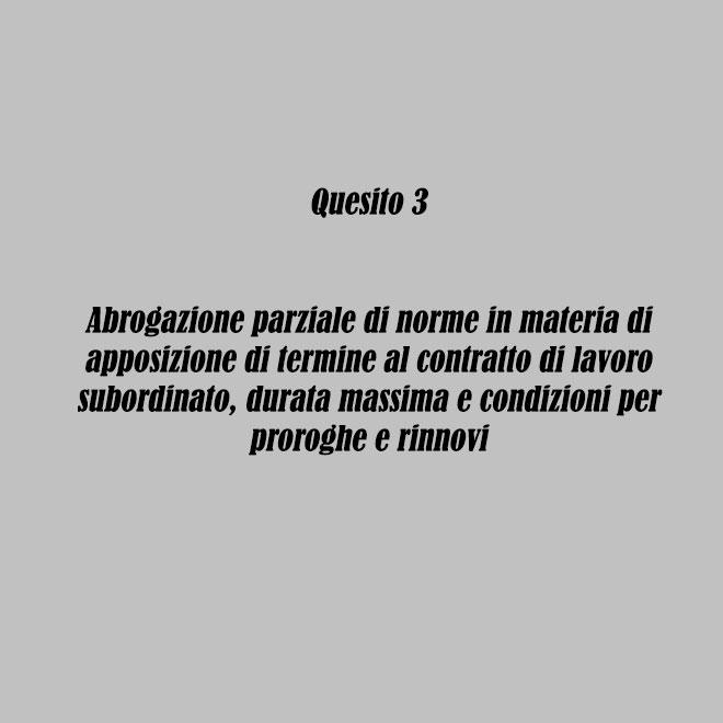 Limitazione dei contratti a termine