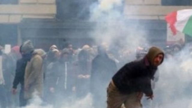 Scene di guerriglia a Torino