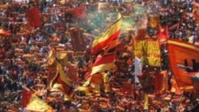 Lecce-Pisa: la Curva nord del Via del Mare