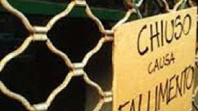 attivit&agrave; chiuse per crisi