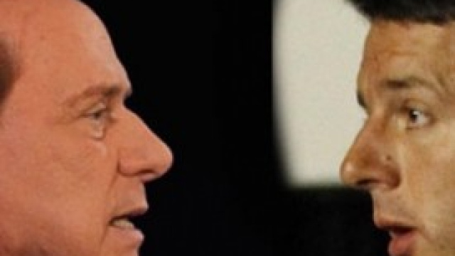 Silvio Berlusconi e Matteo Renzi 