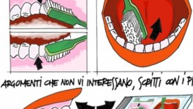 La scatola che contiene lo spazzolino da denti 