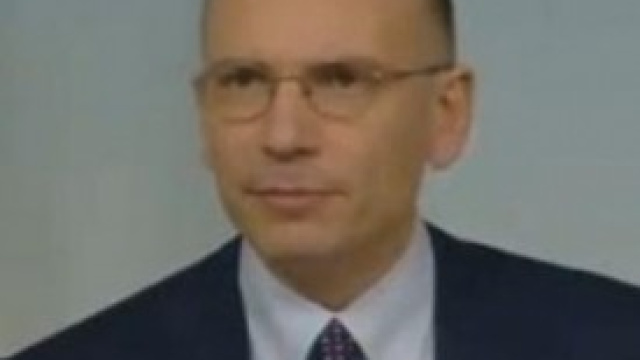 Il presidente del consiglio Enrico Letta