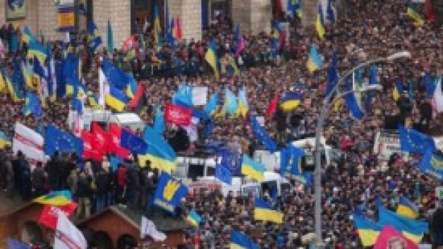Manifestazione a Kiev dello scorso novembre