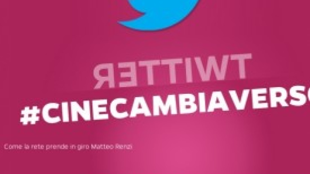 #cinecambiaverso Twitter sfott&ograve; per Renzi