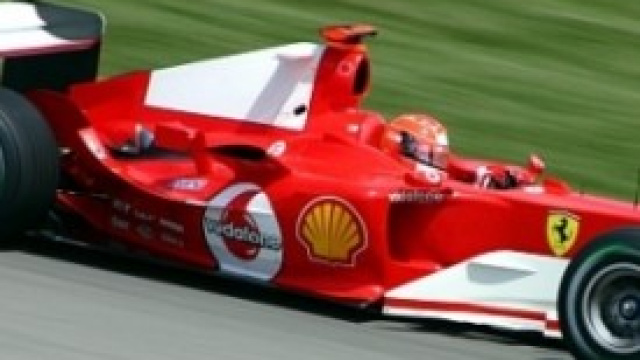 Michael Schumacher su Ferrari nel 2004