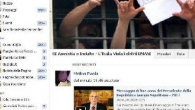 Amnistia e indulto, dibattito su facebook