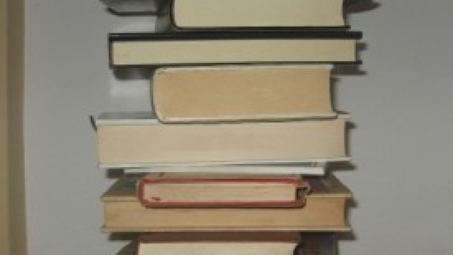libri di vario spessore disposti in colonna 