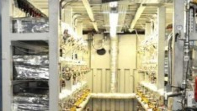 Dettaglio dell'interno di un Ecat industriale