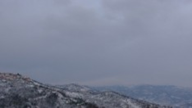 neve per un' inverno che si annuncia gelato...