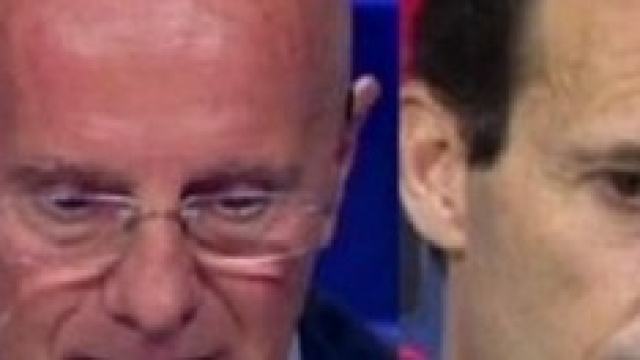 Sacchi e Allegri durante la lite in Tv
