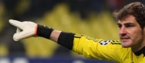 Iker Casillas en un partido.