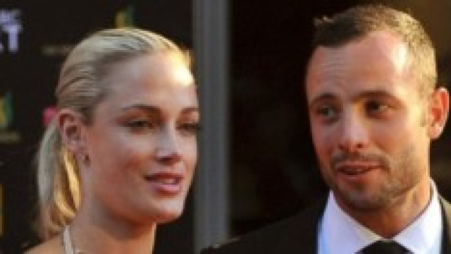 Oscar Pistorius accanto a Reeva Steenkamp