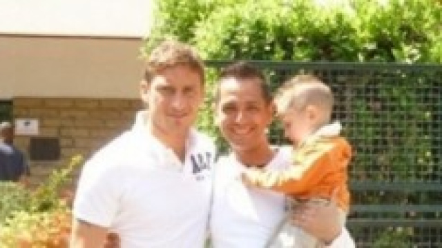 Francesco Totti, Stefano De Amicis e Cristian. 