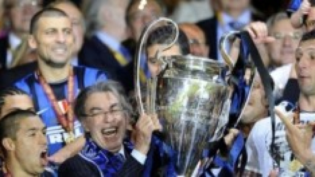 Moratti festeggia la Champions del 2010